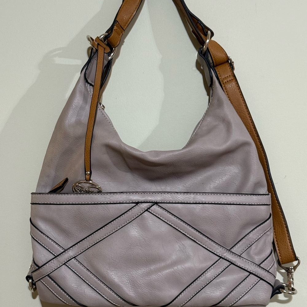 Gray Hobo Shoulder Bag